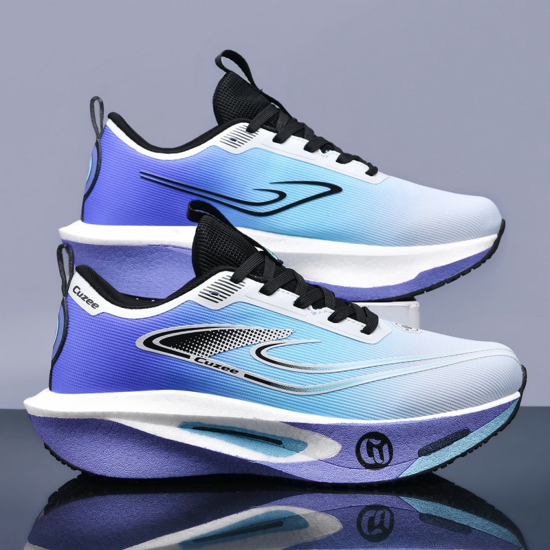 Men Running Shoes Carbon Board - Breathable Mesh Athletic Shoes ulasan dan harga