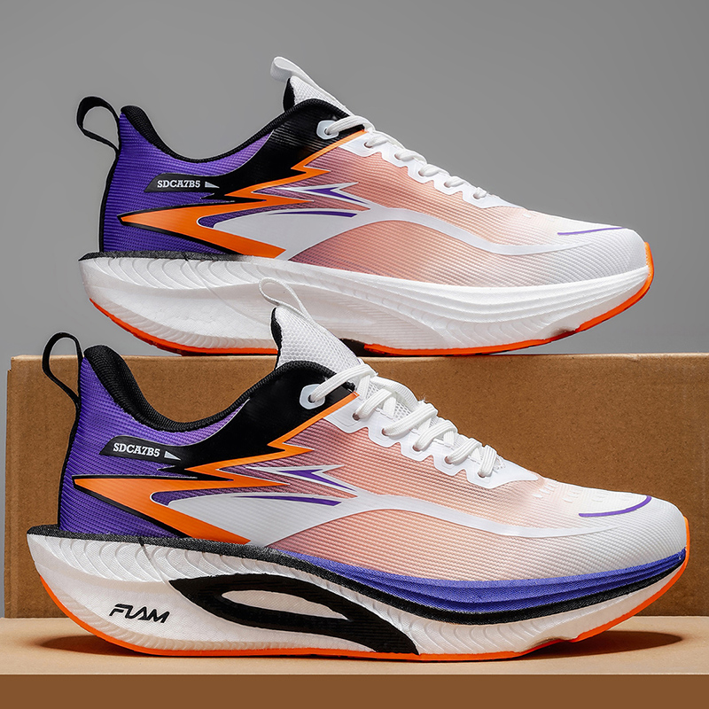 Running Shoes Men Carbon Board - Breathable Mesh Athletic Shoes ulasan dan harga